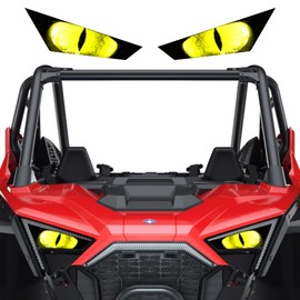 AMR Racing UTV SXS - calcomanía calcomanía para faros delanteros compatible con Polaris RZR Pro XP 20-23, color amarillo Eclipse
