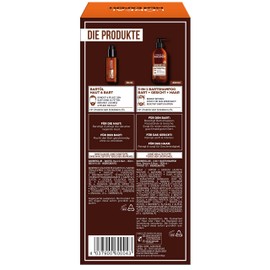 L'Oréal Men Expert Beard Care Set for Men with Beard Shampoo and Beard Oil, Cedarwood Essential Oil, Men's Gift Set, Barber Club Set, 1 x 200 ml, 1 x 30 ml