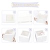 DOYIDE 20Pcs Mini Cake Boxes with Window, 6x6x5 Inches White