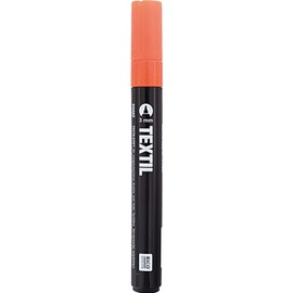 Textile marker, fabric colouring pens, choice of colours for dark fabrics, perfect for shirts, shoes, bags, jute bags, and other types of fabric Orange