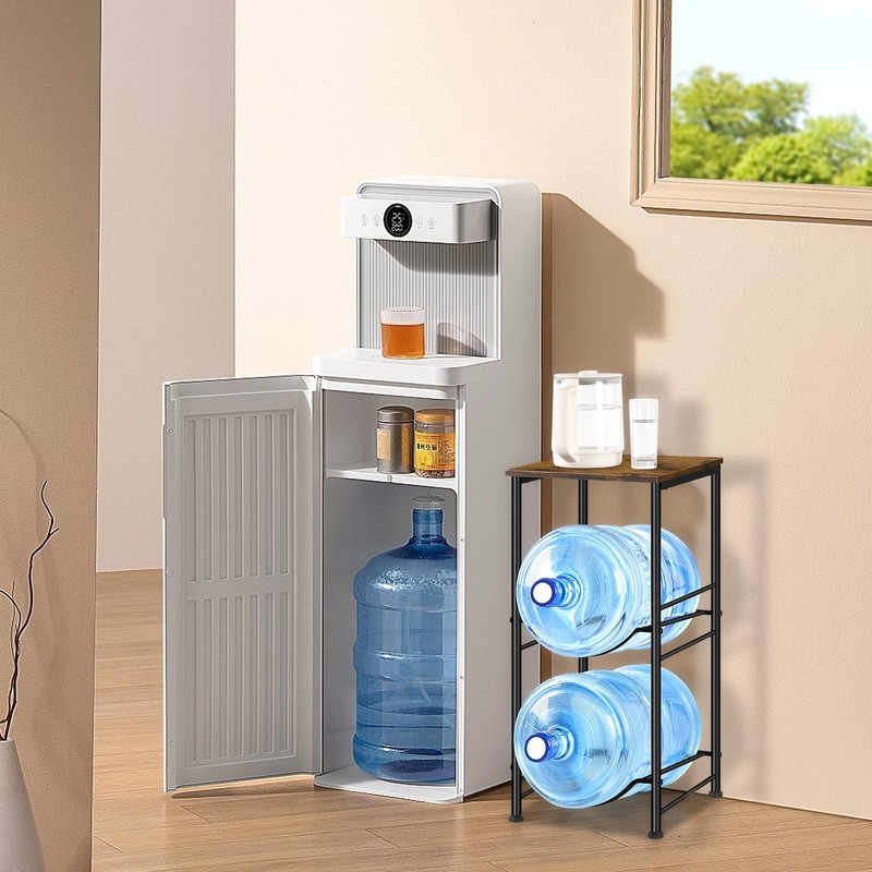 MOOACE 5 Gallon Water Jug Holder, 2 Tier Water Bottle