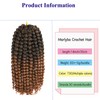 14 Inch Afro Kinky Curly Crochet Hair Extensions 2 Packs