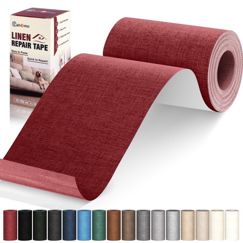 Linen Repair Tape 4x79 inch, Self Adhesive Linen Fabric Tape,
