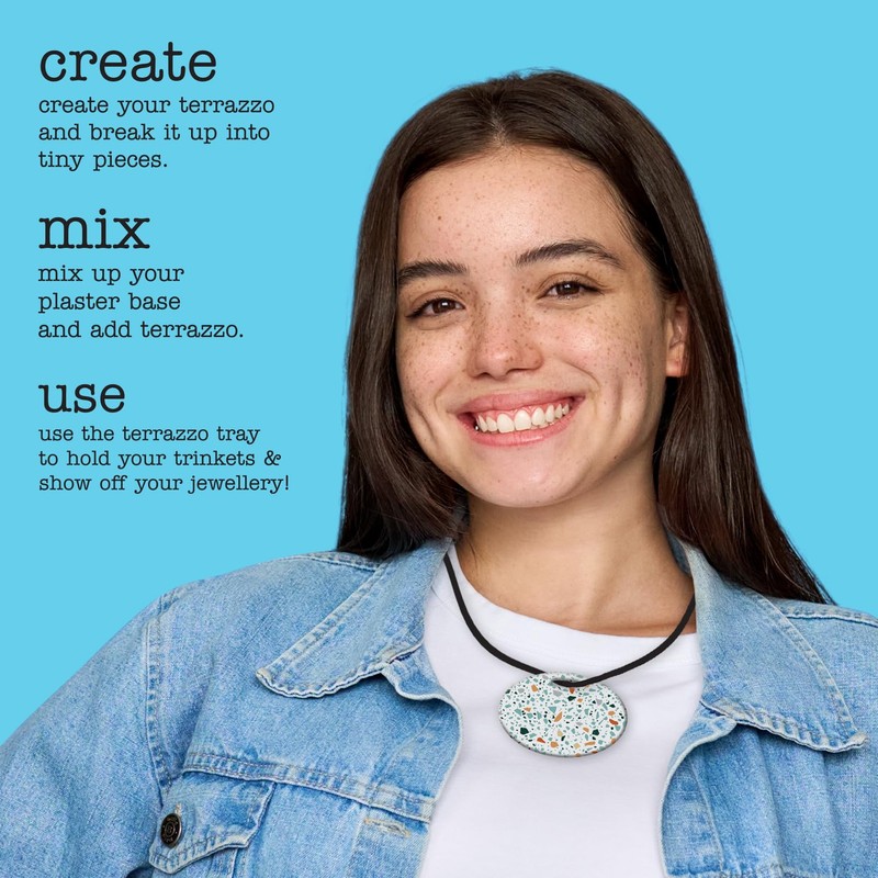 abeec Terrazzo Craft Kit for Complete Beginner-Friendly Set for Creating