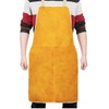 HKSICHENGKEJI Leather Welding Apron Heat Flame Resistant Protective Work Bib
