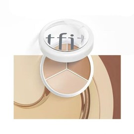 TFIT 컨실러 팔레트 메이크업 페이스 아이 스팟 다크 서클 컨투어 교정 TFIT Concealer Palette Makeup Face Eye Spot Dark Circle Contour Correction [3 color]