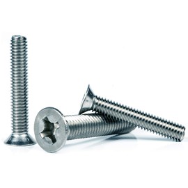 M4 (4mm x 14mm) Phillips Countersunk Machine Screws Flat Head Steel (Pack of 20)