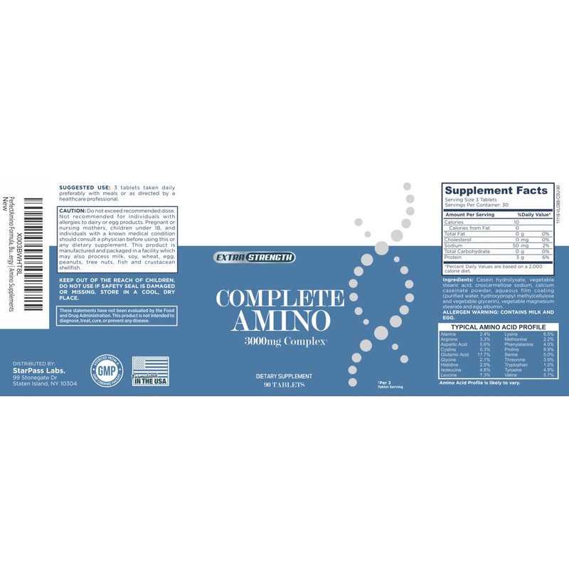 StarPass Labs StarPass Labs Complete Amino Formula, Build Stronger Muscles