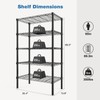 OLIXIS 5 Tier Storage Shelves, Metal Wire Rack Shelving Unit,