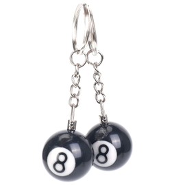 Aboiledy 2x Billiard Ball Key Ring Glueck .8
