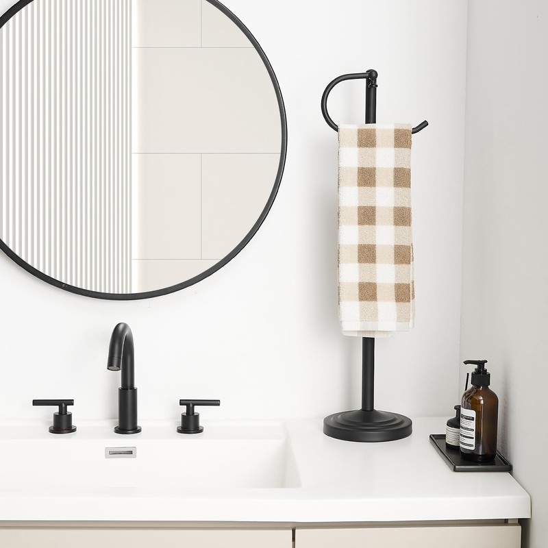 RFOUO Hand Towel Holder Stand,Standing Towel Racks for Bathroom,Hand Towel