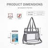 Oraben Clear Bag Stadium Approved 12x6x12 Tote Bag with Removable
