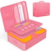 Document Organizer with 5200℉ Heat Insulated, 16.1"x11.4"x4.3" Waterproof and Fireproof