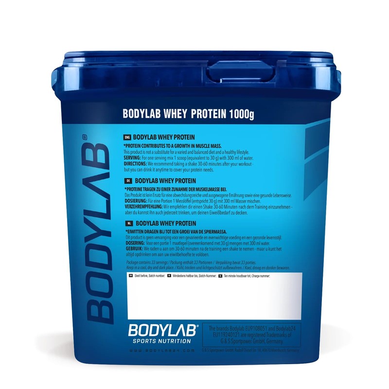 Bodylab24 Whey Protein Powder, Fruit Mix, 1 kg