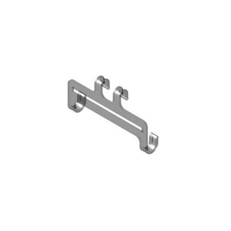 Slatwall to Gridwall Clear Acrylic Bin Adapters for Items with