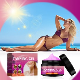 Tanning Accelerator Cream, Intensive Tanning Luxe Gel, Natural Moisturising Cream for the Skin, Fast Natural Tanning Cream for Face and Body