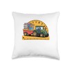 Back to School Tractor Farm Boys Throw Pillow