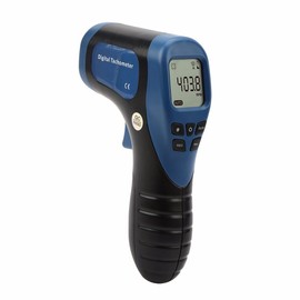 BOWONG Digital Non-Contact Handheld Laser Photo Tachometer Motor speed Gauge Tester Rotational Record(60 Data) MAX/MIN/AVG ±0.02%+1 Accuracy Measuring Range:2.5-99999RPM