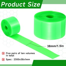 Datanly 10 Roll Bike Tire Liner Bicycle Inner Tube Flat Protectors Tire Liner Compatible with 24" 26" 27.5" 29" and 700c, TPU Proof Bike Wheel Liner for BMX Mountain Road Bicycle Tires(27.5"-29")