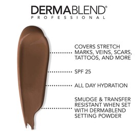 Dermablend Dermablend Leg and Body Makeup Foundation with SPF 25, 85N Deep Natural, 3.4 Fl. Oz.