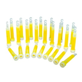 Power Glow Light 4 Inches - Pack of 25 Yellow (Length 10 cm Diameter Approx. 1.5 cm)