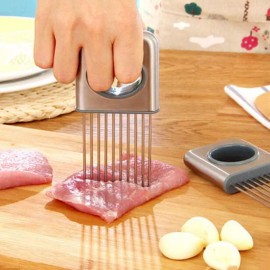 Unbranded Stainless Steel Onion Holder Vegetable tools Tomato Cutter Kitchen Gadget
