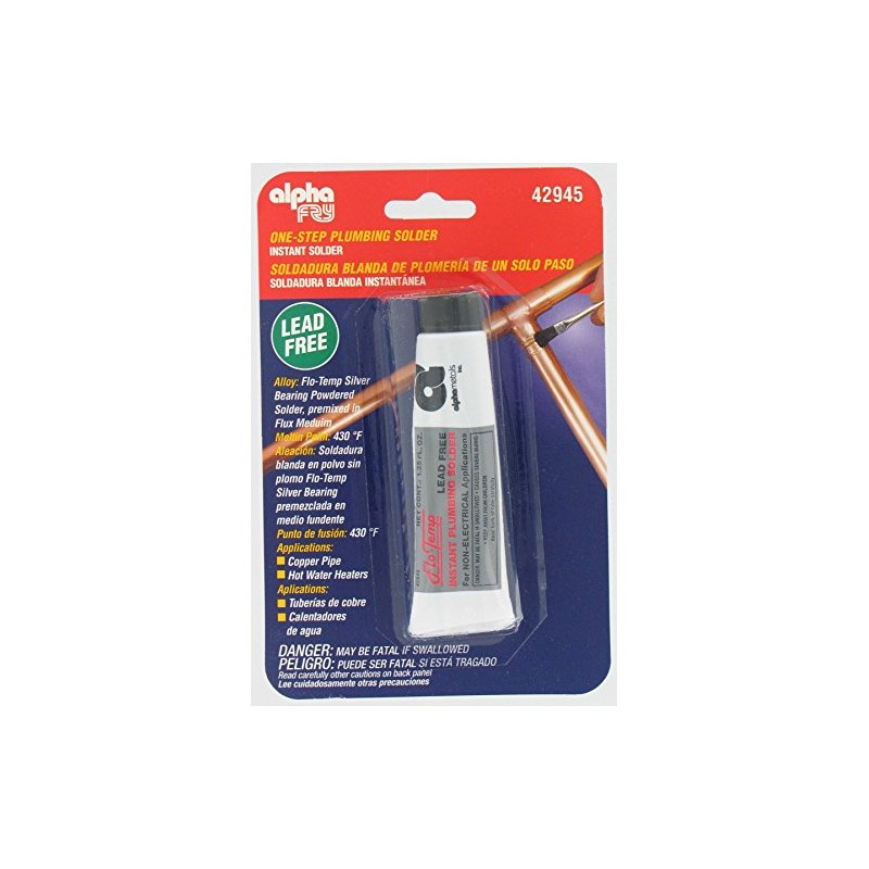 Alpha Fry AM42945 Flo-Temp Lead-Free Instant Plumbing Solder