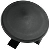 3-1/2" Round Light Pole Top Cap- Black Plastic