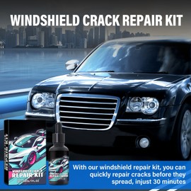 HongChengSM 2Pcs Upgraded Windshield Crack Repair Kit, 2025 New Cracks Gone Glass Repair Kit, Professional Windshield Chip Repair, Windshield Repair Kit for Daily Vehicle Maintenance