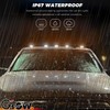 GSOWO 5 PCS White LED Cab Lights Smoked Cab Roof
