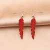Red Feather Earrings Anime Manga Series Jewelry Anime Merchandise Gift