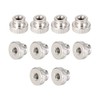 sourcing map Knurled Thumb Nut M4 Round Button with Collar