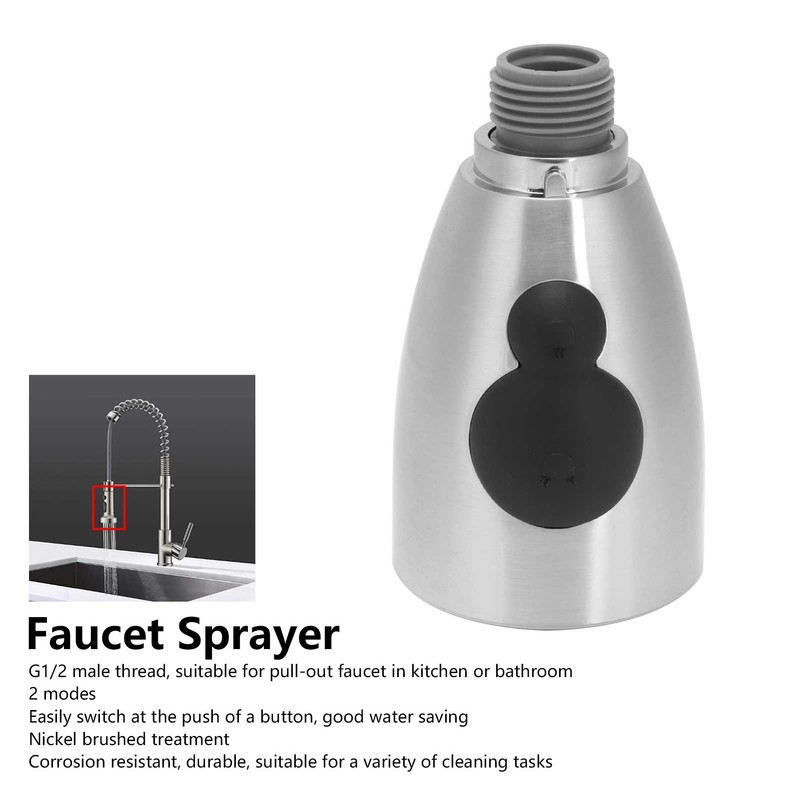 G1/2in Faucet Sprayer Nozzle Pull Out Faucet Spray Head with