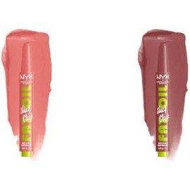 NYX Professional Makeup Fat Oil Slick Click Story or Post + Profile Pic, Brillos Labiales Hidratantes 12H