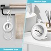 XuYelora Waterproo-f Bathroom Hanging Clock, Shower Rope Clock with Stand