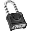 Long Shackle Heavy Duty Outdoor Padlock, One-Key Unlocking, Diyife 4