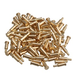 Mxfans Golden Plating Copper Spring Pogo Pins Probes 2mm Dia 6mm Height Pack of 100