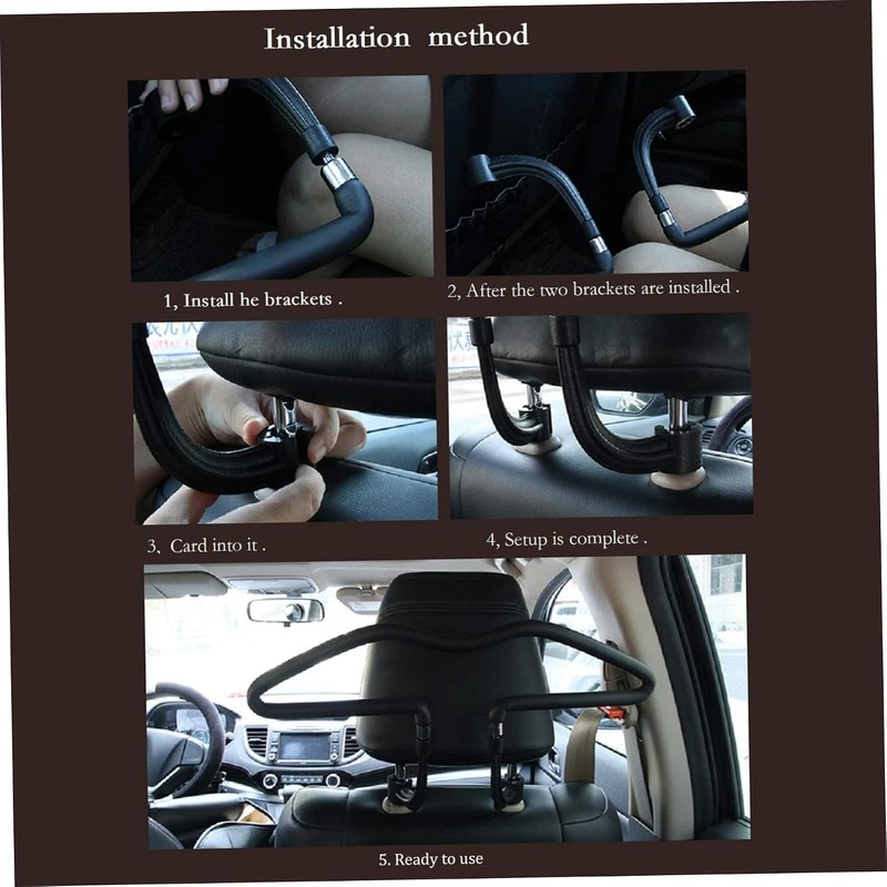 Percha de Metal para abrigos de coche, reposacabezas asiento coche,