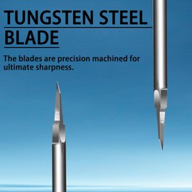 DULIWO Model Scribing Blade - Tungsten Steel Dual Thickness 0.10mm & 0.15mm Replacement Blades for Gundam, RG Models, Plastic/Resin Kits, Panel Line Scriber - Hobby Tool for Model Building