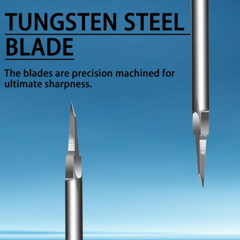 DULIWO Model Scribing Blade - Tungsten Steel Dual Thickness 0.10mm