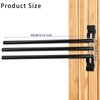 HDYEGY 2 Pack Saddle Pad Rack with 3 Bar,Wall Mounted