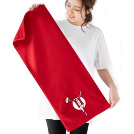 [60th Birthday Banzai Female Red Gauze Towel (Thick)]