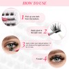 Lashes Cluster 72 Pcs Individual Lashes D Curl 8-16 mm
