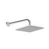 Regadera Tipo Lluvia de Acero Inoxidable con Brazo de Pared