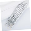 minkissy Nail Art Tools Set 3pcs Brush Set Thin Brush