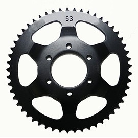 Steel Rear Sprocket Compatible with Yamaha Moto-X TT 225 1999-2000/ TT-R 225 2001-2004/ XT 225 1992-2007 53 Teeth RSY-065-53