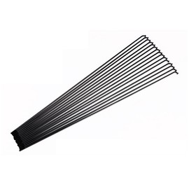 HOUSON 10pcs 45# High-Tensile Steel Spokes 14G (2.0mm) - Black - Complete Set with Spoke Nipples - For MTB/Road Bike/Folding Bike (26/27.5/29 inch) 268mm