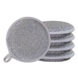 MAEXUS® Wire Tea Towel with Sponge, Pack of 5 Cleaning Cloth, Multifunctional Wire Dishcloth, Cleaning Cloth for Pan and Pots - Quick Foaming