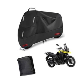 For Suzuki Vstrom 250 Motorcycle Cover, All Weather Motorcycle Cover, Heat Resistant, Waterproof, Dustproof, Purple External Line, Anti-Theft, Includes Reflective Strip, Storage Bag, One-Touch Buckle
