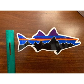 Patagonia New Patagonia Fitz Roy Bass Fish Sticker
